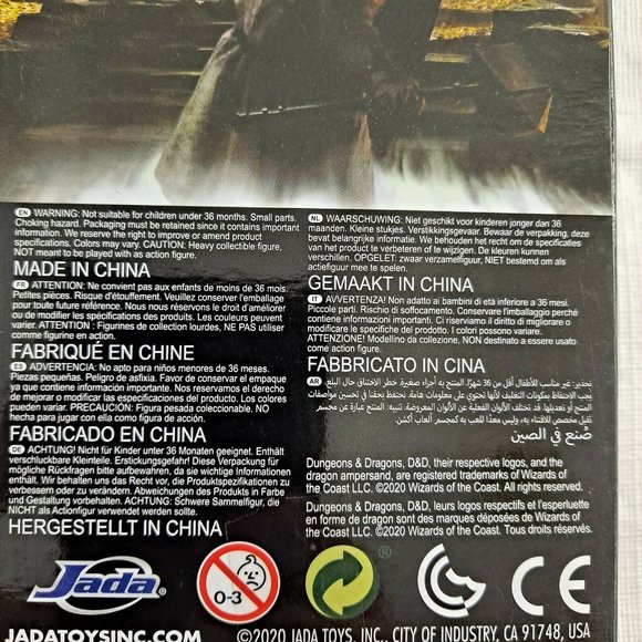 Dungeons & Dragons Die Cast Jada Collectibles Toy Figures Set of 4 - Picture 8 of 12